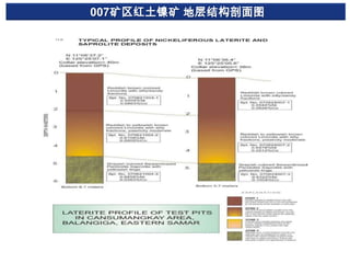 007矿区红土镍矿 地层结构剖面图

 