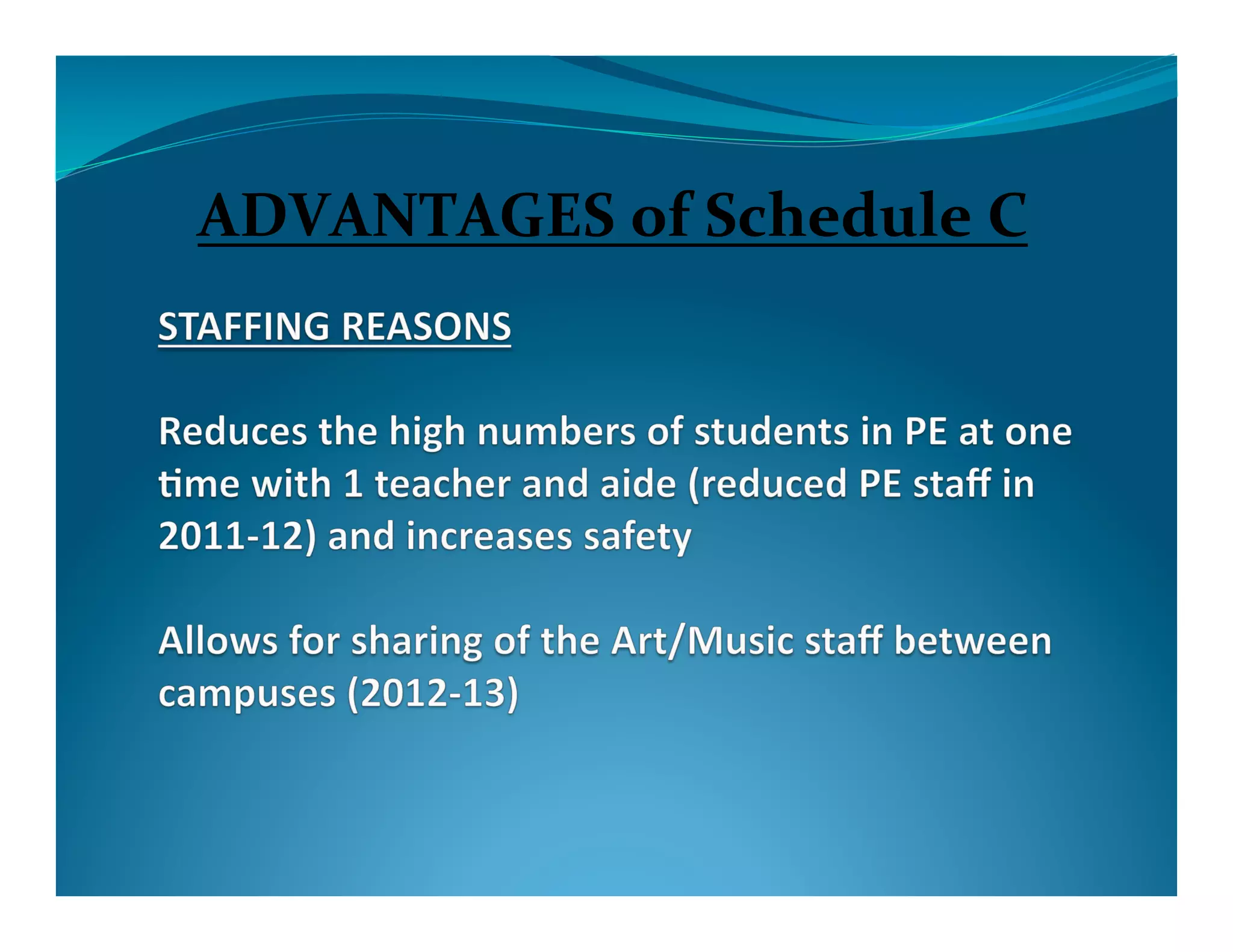 ADVANTAGES	
  of	
  Schedule	
  C	
  
 