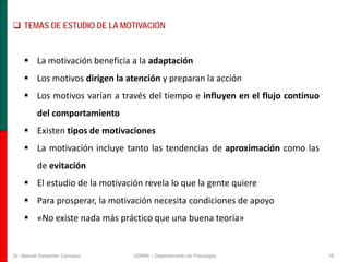 Psicología I (Motivación y Emoción). UD1: Introducción al estudio de la ...
