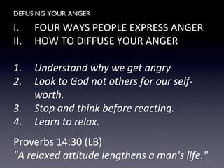 Defusing Your Anger | PPT