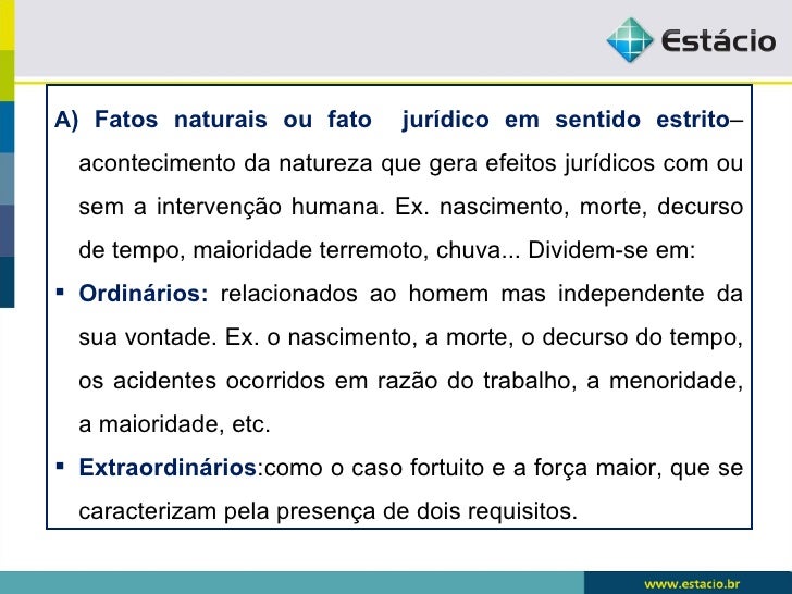 Fato Jurídico Em Sentido Estrito Exemplo Vários Exemplos Fato Jurídico Em Sentido Estrito Exemplo Vários Exemplos