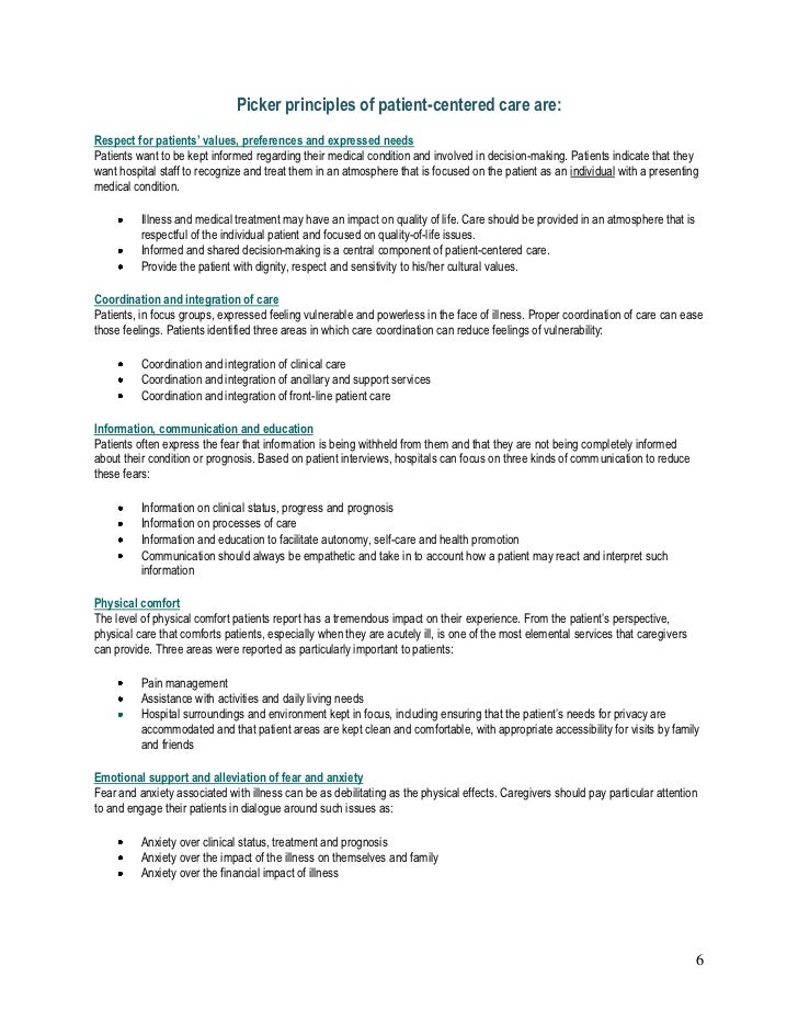 The Picker Principles Of Patient Centered Care - vrogue.co