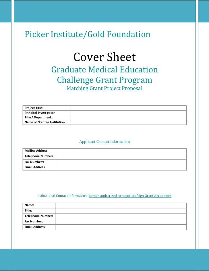 picker institute gold foundation 2012 2013 graduate medical education pii cover sheet