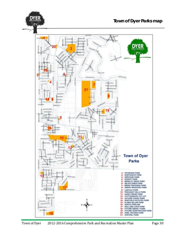 20122016 Town of Dyer Indiana Parks and Recreation master plan