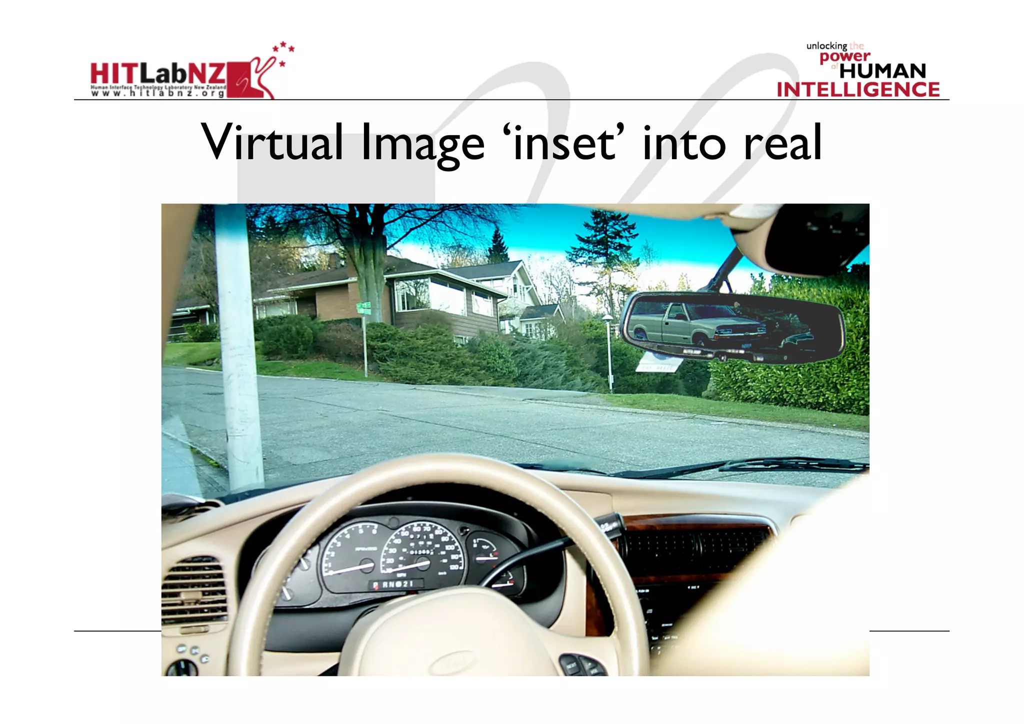 Virtual Image ‘inset’ into real
 