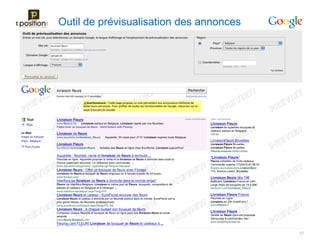 Outil de prévisualisation des annonces




                                         57
 