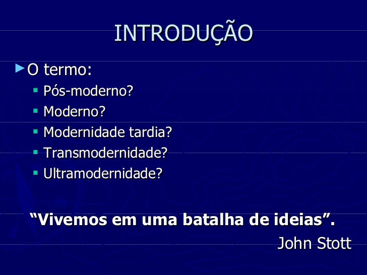2012 a relevância da bíblia no contexto pós-moderno