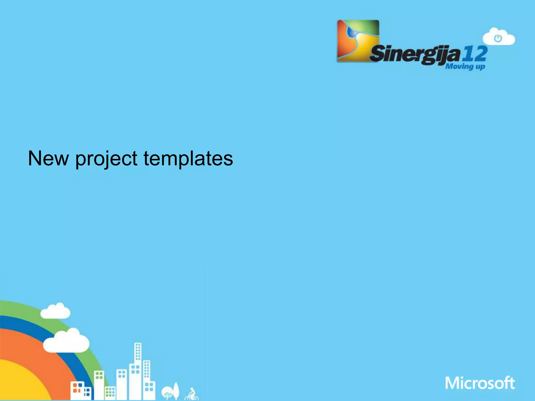 New project templates 