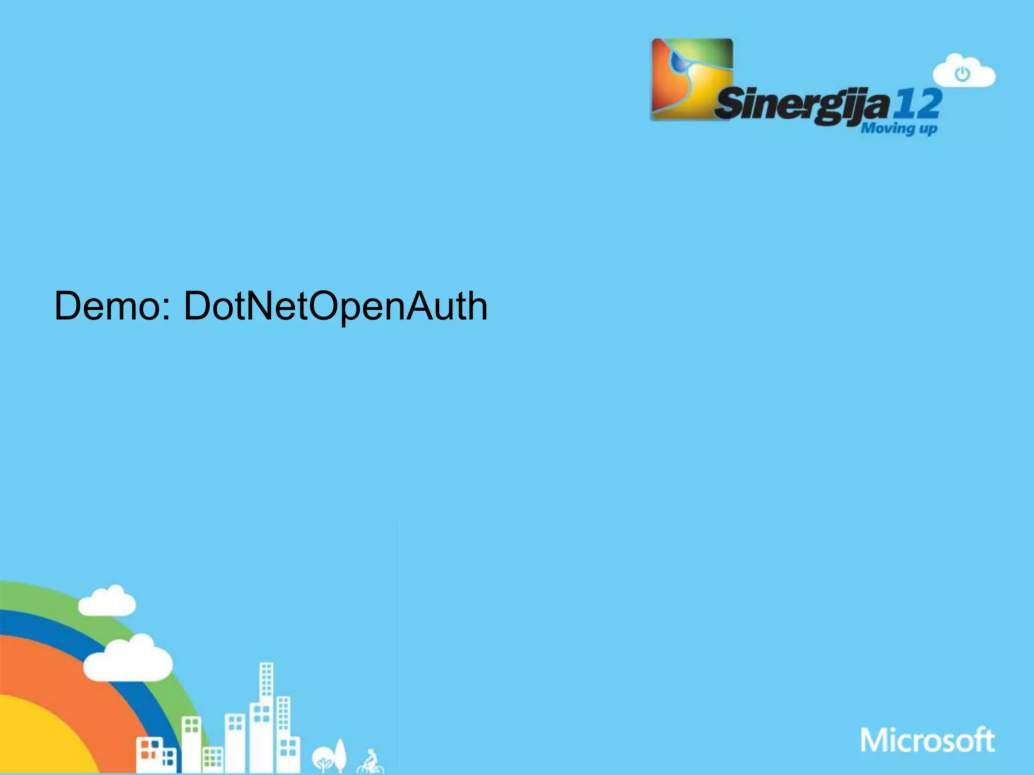 Demo: DotNetOpenAuth 