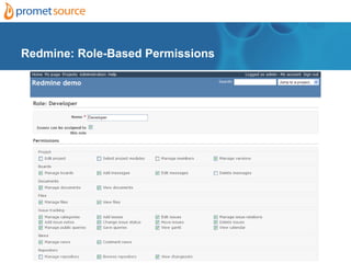 Redmine: Role-Based Permissions
 