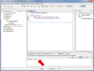 2013 ce1002 - How to setup java programming environment | PPT