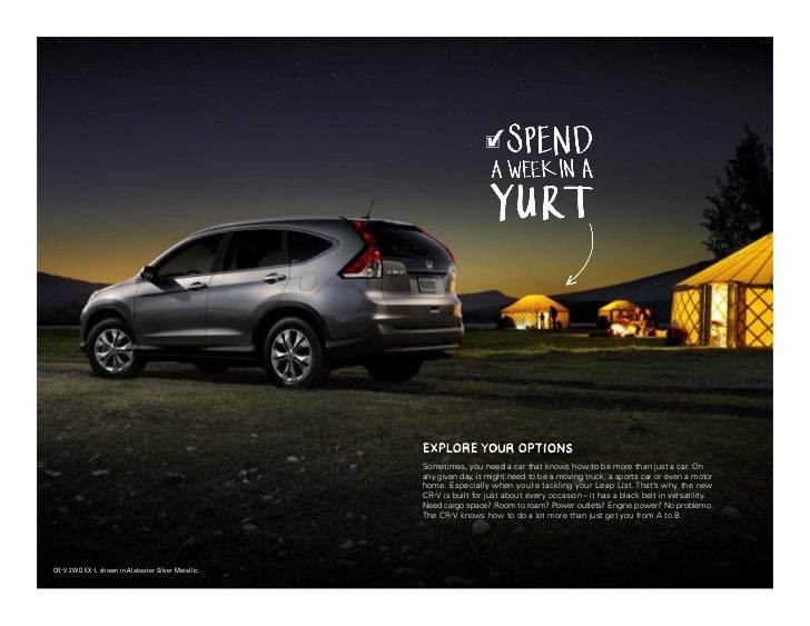 2012 Honda CR V Brochure By Neil Huffman Honda