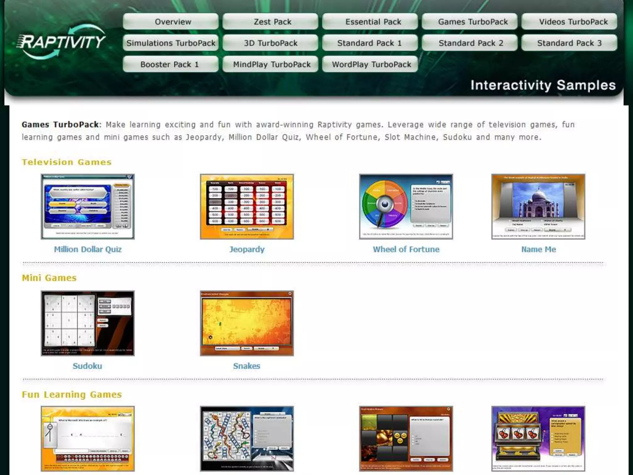 Contents
Introduction
Challenges
Serious
decisions
Authoring
tools
GALA spotlight:
GameCreator
GALA spotlight:
eAdventure
Raptivity
 