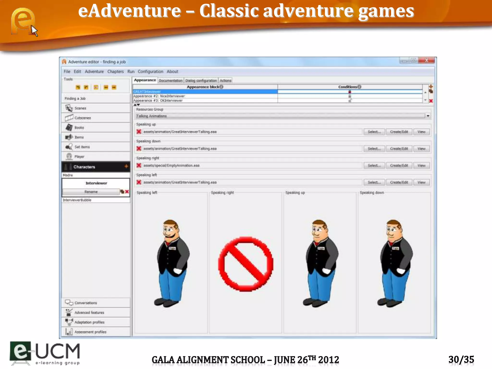 eAdventure – Classic adventure games
 
