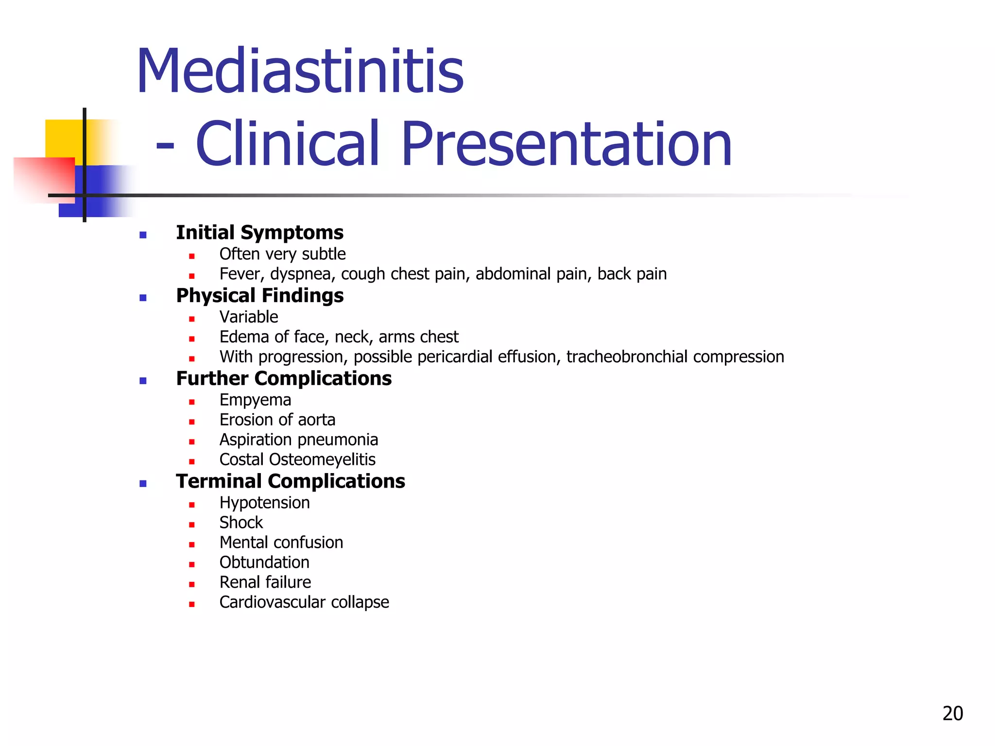 GEMC Disorders Of The Pleura Mediastinum And Chest Wall Resident 