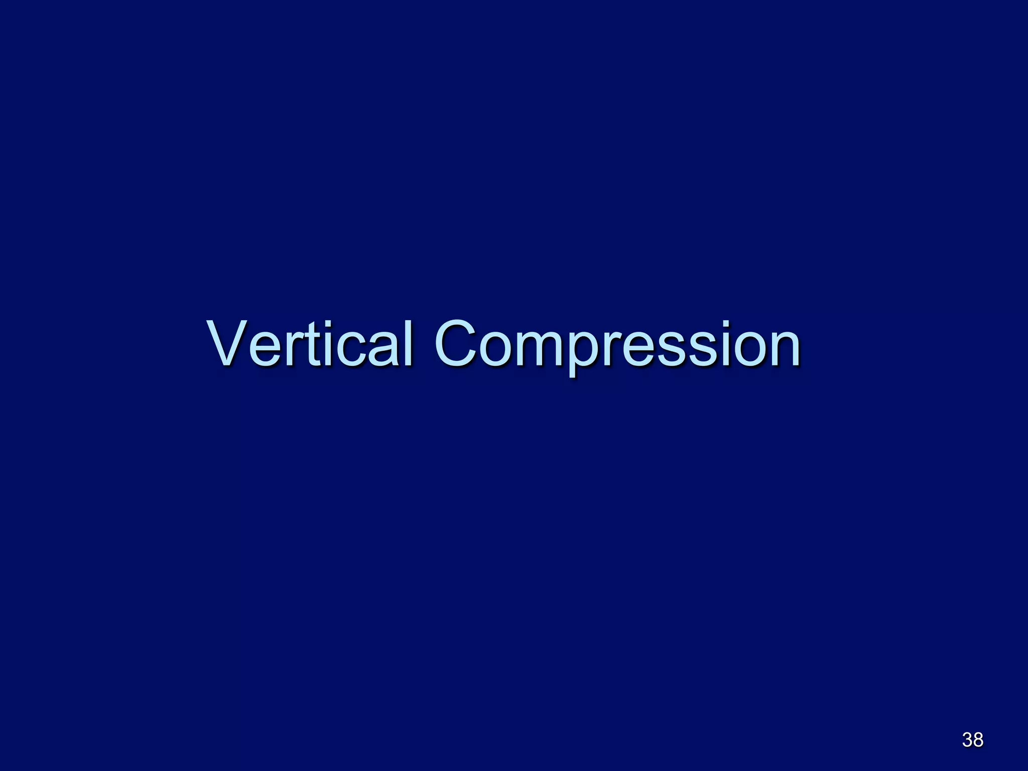 Vertical Compression
38
 