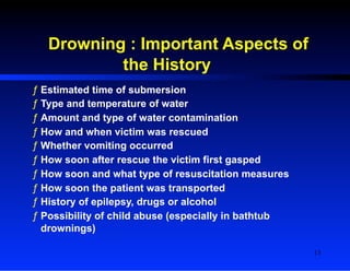 GEMC: Near-Drowning and Drowning: Resident Training | PDF