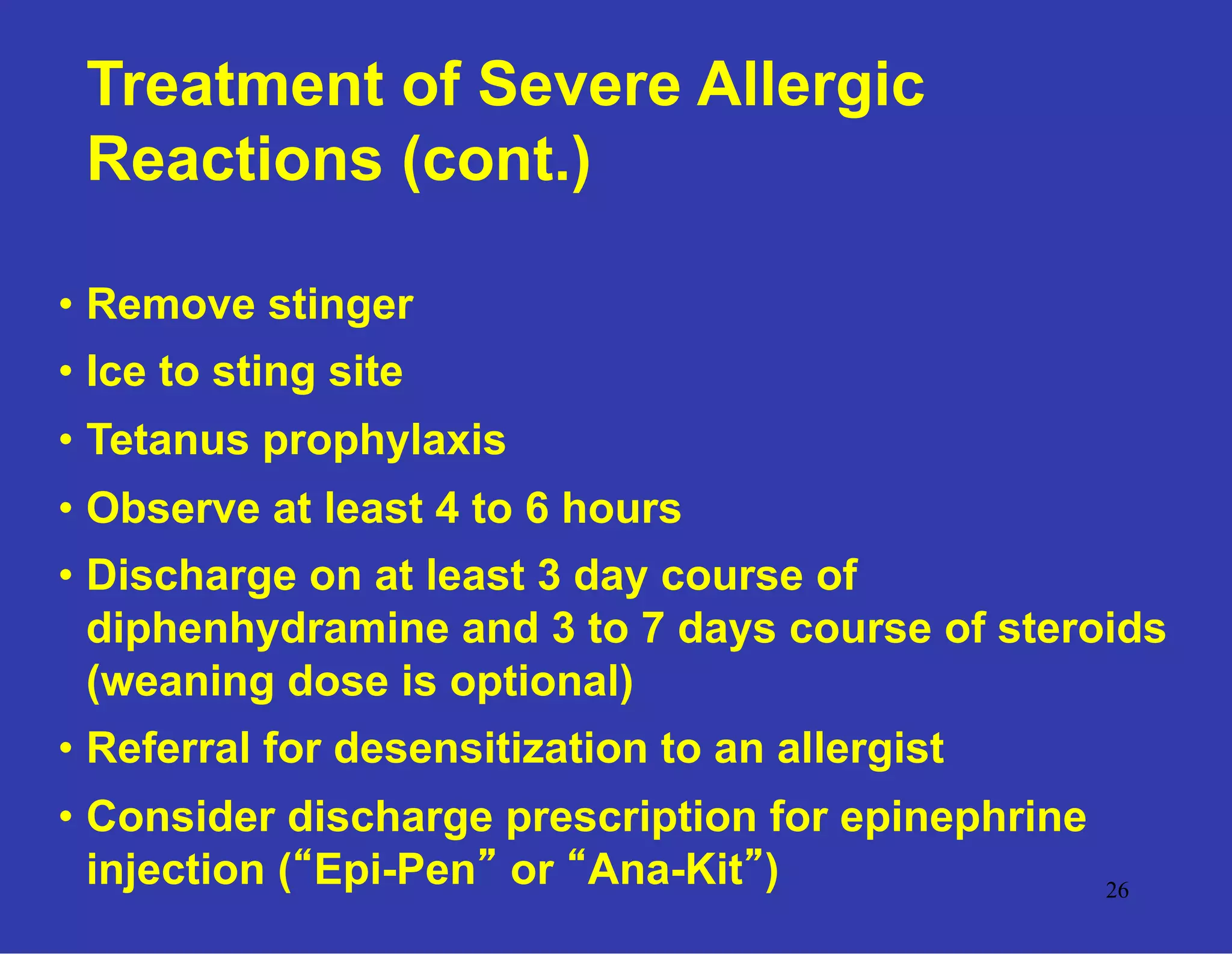 GEMC - Insect Stings and Spider Bites- Resident Training | PDF