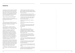 endnotes


1
  The definition of violence is adapted from the World    11
                                                            World Economic Forum’s Global Competitiveness
Health Organization: ‘the intentional use of physical     Report is available here: http://www3.weforum.org/docs/
force or power, threatened or actual, against oneself,    WEF_GCR_Report_2011-12.pdf methodology section on
another person, or against a group or community, that     pp 48 for further detail.
either results in or has a high likelihood of resulting   12
                                                            Heritage Foundation Index of Economic Freedom,
in injury, death, psychological harm, destruction of
                                                          business freedom sub indicator methodology can be found
property, maldevelopment, or deprivation’.
                                                          here: http://www.heritage.org/index/business-freedom
2
    Refer to Annex A for a full list of GPI indicators.   13
                                                            World Economic Forum, Global Gender Gap Report
3
 Galtung, J. (1985). Twenty-Five Years of Peace           2011. URL: http://www3.weforum.org/docs/WEF_
Research: Ten Challenges and Some Responses. Journal      GenderGap_Report_2011.pdf
of Peace Research, 22 (2), 141-158.                       14
                                                            Indices of Social Development, URL: http://www.
4
    Ibid.                                                 IndSocDev.org/
5
 Human Security Report 2009-2010, The Causes of           15
                                                            Indices of Social Development, URL: http://www.
Peace and the Shrinking Costs of War, Human Security      IndSocDev.org/
Report Project, Oxford University Press pp36
                                                           Freedom House, Freedom of the Press Index: http://
                                                          16

6
    Ibid. pp35                                            www.freedomhouse.org/sites/default/files/2012%20
                                                          Methodology.pdf
7
 Hegre and Sambanis, “Sensitivity Analysis of
Empirical Results on Civil War Onset,” Journal of         17
                                                               Ibid.
Conflict Resolution 50, no. 3 (August 2006): 508-535      18
                                                            Reporters Without Borders, World Press
8
  Significance (or significance threshold) is the         Freedom 2012 Index. URL: http://en.rsf.org/IMG/
qualitative level at which IEP considers that a           CLASSEMENT_2012/C_GENERAL_ANG.pdf
relationship between two variables is meaningful.         Methodology available here: http://www.rsf.org/IMG/
Statistical significance (significance level) indicates   pdf/note_methodo_en.pdf
something that passes the appropriate statistical test    19
                                                            For the full list of sources informing the World
(for correlation, the t-test which distinguishes the
                                                          Communication/ICT Indicators database refer to the
correlation from zero). All correlations presented,
                                                          United Nations URL: http://mdgs.un.org/unsd/mdg/
other than societal attitudes, have a determined level
                                                          SeriesDetail.aspx?srid=605
of significance > 0.5 or < - 0.5. The threshold for
a meaningful correlation from global surveys was          20
                                                            Control of Corruption, World Bank, World Governance
considered more appropriate at > 0.4 or < -0.4.           Indicators URL: http://info.worldbank.org/governance/
                                                          wgi/pdf/cc.pdf
9
 Some data points for the Inequality Adjusted Human
Development Index are missing, so the standard HDI        21
                                                            Transparency International Corruptions Perceptions
measure has been supplemented for countries missing       Index URL: http://www.transparency.org/content/
the IHDI. Those countries are: Afghanistan, Malaysia,     download/64426/1030807
Japan, Botswana, Papua New Guinea, New Zealand,           22
                                                            Note this is only the GPI rank calculated for the 108
Libya, Iran, Bahrain, Qatar, Myanmar, Kuwait,
                                                          positive peace countries. Actual full GPI ranks are likely
Equatorial Guinea, Algeria and Saudi Arabia.
                                                          to differ.
10
  A dichotomous 1-0 scoring system (1 for a yes and       23
                                                            The PPI scores have been brought on average closer to
0 for a no answer), a three point system allows for 0.5
                                                          the GPI score by subtracting the difference between the
scores.
                                                          global GPI average and the global PPI average.



128                                                                                                                    129
 