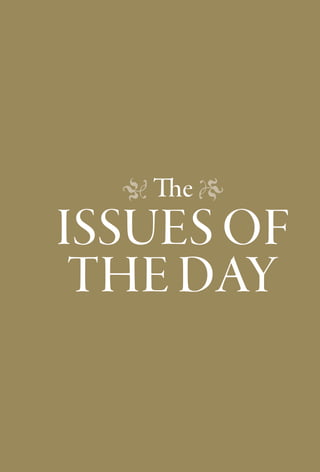 � The �
ISsues of
 the day


            167
 