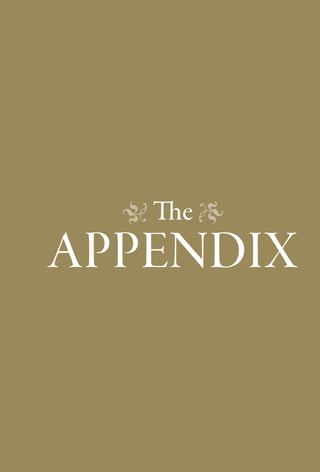 � The �
appendix
 