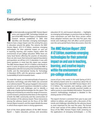 NMC Horizon Report > 2012 K-12 Edition | PDF