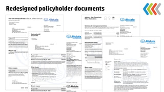Redesigned policyholder documents	




     All rights reserved 2012.	
 
