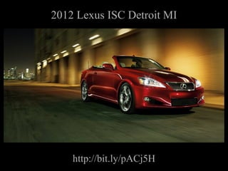 2012 Lexus ISC Detroit MI http://bit.ly/pACj5H 