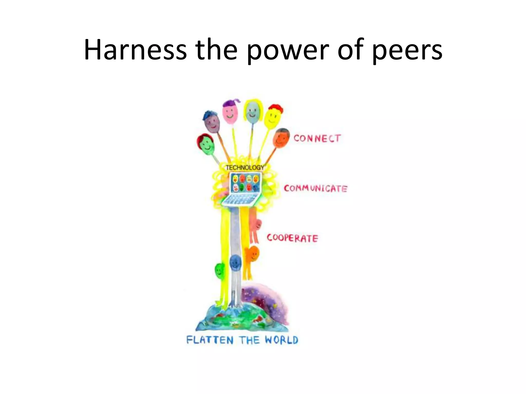 Harness the power of peers
 