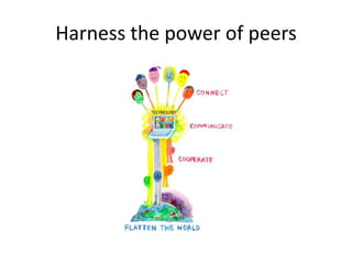 Harness the power of peers
 