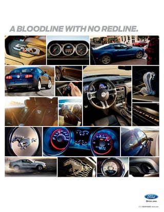 A BLOODLINE WITH NO REDLINE.




                           2012 MUSTANG ford.com
 