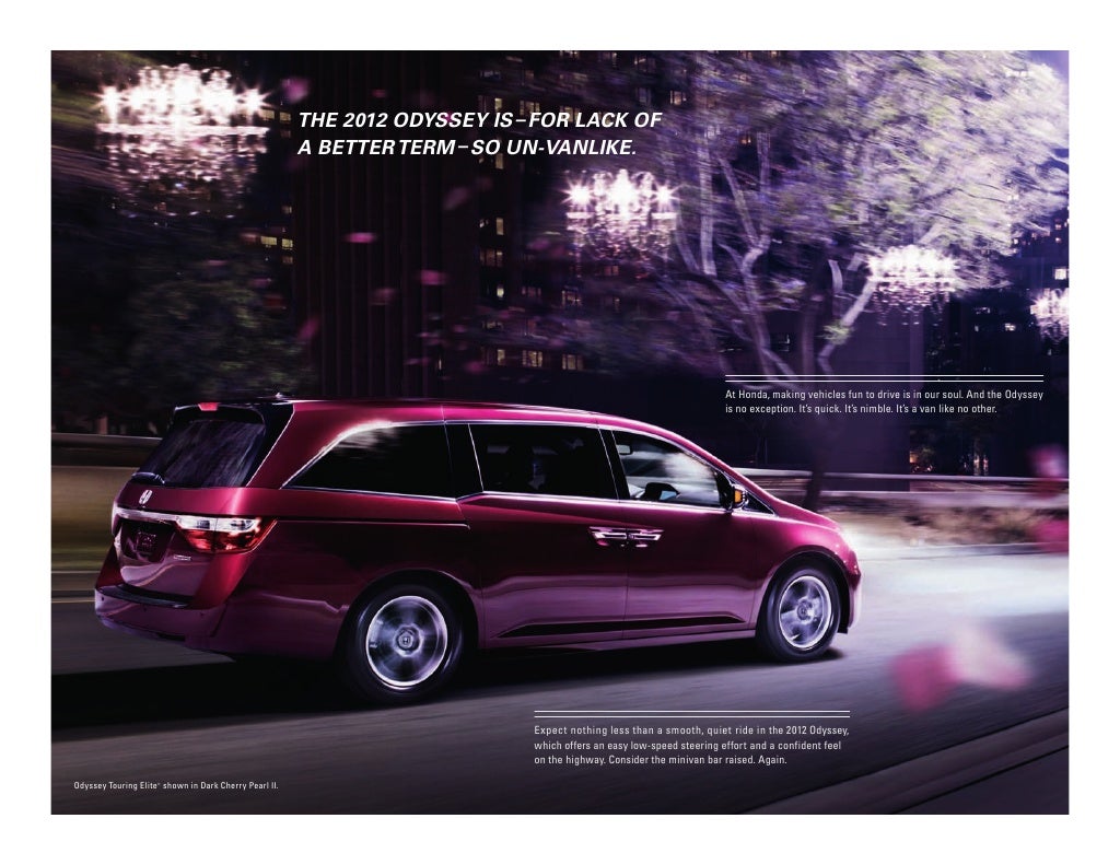 2012 Honda Odyssey Brochure