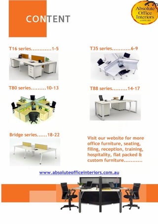 Absolute Office Interior Product Catalogue