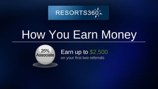 How You Earn Money
Earn up to $2,500
on your first two referrals
 