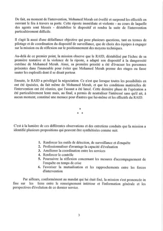 Rapport affaire Merah