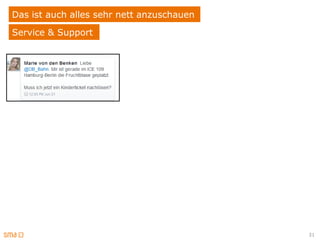 Das ist auch alles sehr nett anzuschauen
Service & Support




                                           31
 