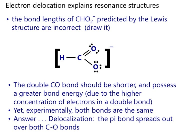 2012 HL Delocalization of Electrons co electron dot diagram 