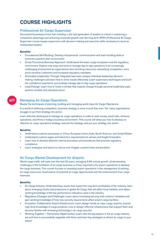 2012 IATA Training and Development Institute Catalogue | PDF