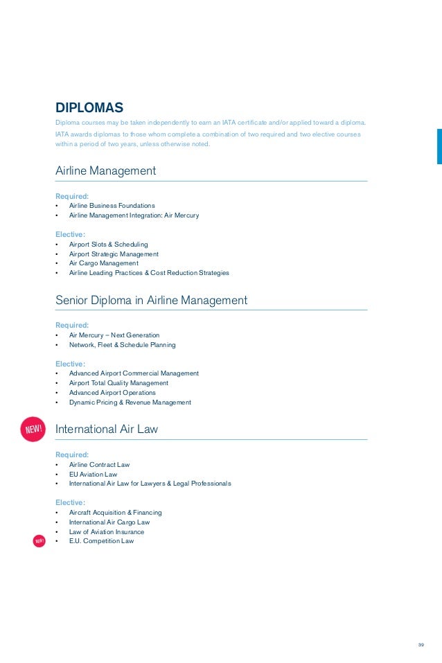 2012 Iata Training And Development Institute Catalogue