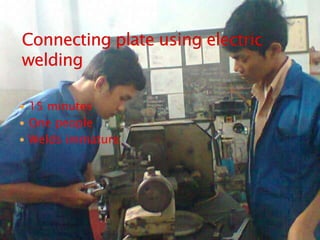  15 minutes
 One people
 Welds immature
 