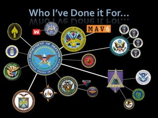 Who I’ve Done it For…
 