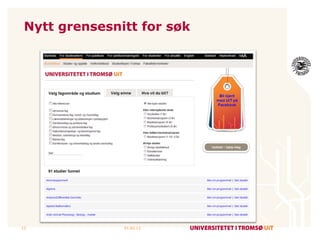 Nytt grensesnitt for søk 01.02.12 
