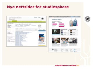 Nye nettsider for studiesøkere 