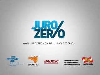 Balanço do Juro Zero / Dados até 31/12/2012