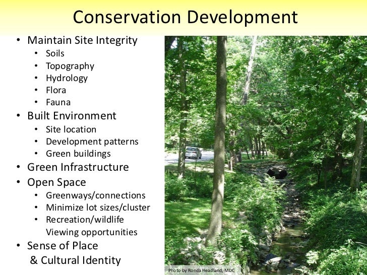 Conservation Development Practices and Strategies