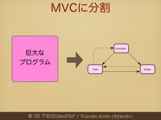 CakePHP   Yusuke Ando (@yando)
 