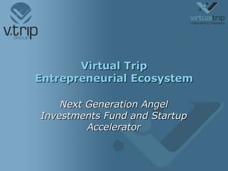Virtual Trip Entrepreneurial Ecosystem Next Generation Angel Investments Fund and Startup Accelerator 
