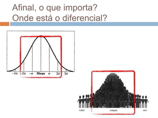 Afinal, o que importa?
Onde está o diferencial?
 