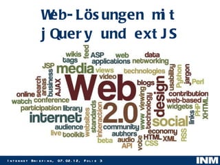 Web-Lösungen mit jQuery und extJS 