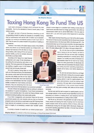 Taxing Hong Kong To Fund The US